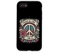 Pace e amore per tutti l'amore e la pace ci portano a un mondo migliore Custodia per iPhone SE (2020) / 7/8