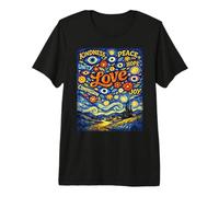 Pace Gentilezza Amore Maglietta Speranza Malocchio Van Gogh Maglietta Premium