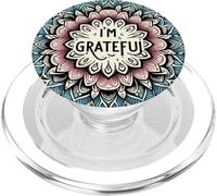 Pace, Gratitudine, I'm Always A Grateful mandala sono grato PopSockets PopGrip per MagSafe
