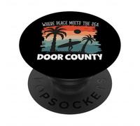 Pace in riva al mare - Door County PopSockets PopGrip Adesivo