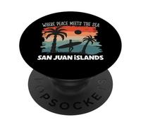Pace in riva al mare - Isole San Juan PopSockets PopGrip Adesivo