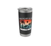 Pace in riva al mare - Mobile Bay Bicchiere termico in acciaio inox doppia parete