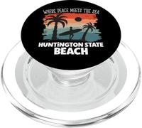 Pace in riva al mare - Spiaggia di Stato di Huntington PopSockets PopGrip per MagSafe
