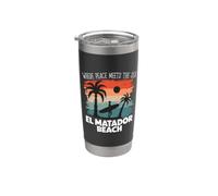 Pace in riva al mare - Spiaggia El Matador Bicchiere termico in acciaio inox doppia parete