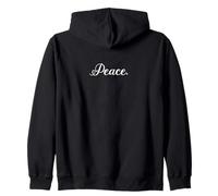 Pace Inspiring Motivational Advocate Minimalist Uomini Donne Felpa con Cappuccio