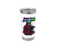 Pace Interiore Broncio Fuori Samurai Orso Zen Calma Bicchiere termico in acciaio inox doppia parete