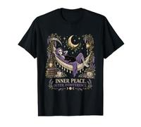 Pace interiore Indifferenza Esterna Scheletro Umorismo O Maglietta con Stampa Grafica Economica