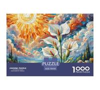 pace Lily Puzzle Giogattotoli Sfida Regalo 1000 Pezzi Giochi Fiore Puzzle Relax Decorazione Perfetta Sfide Divertenti Per Uomini E Donne 70x50cm/1000pcs