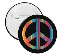Pace Logo Bottoni Pin Distintivi Banda stagnata Spille da bavero Artigianato per Camicie Abbigliamento Borsa Accessorio, 20PCS, plastica e latta
