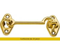 Pace Maurizio Ganci Fermafinestre Ottone mm 80 Pezzi 25 20OL