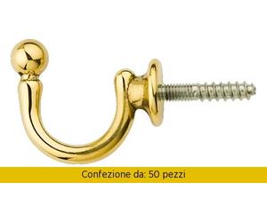Pace Maurizio Ganci Per Tende Sfera Oro Lucido mm 37x32 Pezzi 50 65/B1