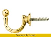 Pace Maurizio Ganci Per Tende Sfera Oro Lucido mm 50x42 Pezzi 25 65/A