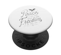 Pace nel tuo cuore Libertà nella tua anima PopSockets PopGrip Adesivo