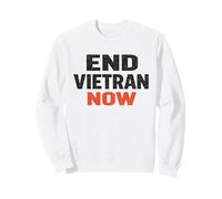 Pace Non Guerra Fine Vietnam Ora Niente Guerra con l'Iran Messaggio di Pace Felpa