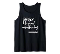 Pace Oltre la comprensione della Scrittura Religiosa Versetto della Bibbia Canotta