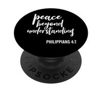 Pace oltre la comprensione della Scrittura religiosa Versetto della Bibbia PopSockets PopGrip Adesivo