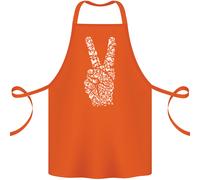 Pace Parola Arte Hippy Ambiente Cotone Grembiule 100% Biologico