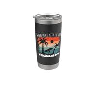 Pace sul mare - Virginia Beach Bicchiere termico in acciaio inox doppia parete