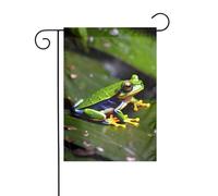 Pace Tree Frogs Stampa Bandiera Esterna Banner Decorazioni 30,5 x 45,7 cm, Decorazioni da Giardino Regali Per La Decorazione Della Casa Forniture Per Il Partito