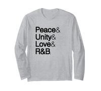 Pace & unità & Amore & R&B Maglia a Manica