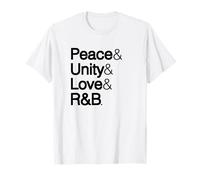 Pace & unità & Amore & R&B Maglietta