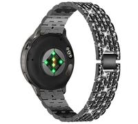 PaceBid 18mm Cinturino per Garmin Venu 4 41mm/Venu 3S 41mm/2S/Forerunner 265S/255S/255S Music, Donne Strass Metallo Cinturini di Ricambio per Garmin Vivoactive 4S 40mm/3S 39 mm/Move 3S - Nero