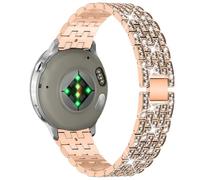 PaceBid 18mm Cinturino per Garmin Venu 4 41mm/Venu 3S 41mm/2S/Forerunner 265S/255S/255S Music, Donne Strass Metallo Cinturini di Ricambio per Garmin Vivoactive 4S 40mm/3S 39 mm/Move 3S - Oro Rosa