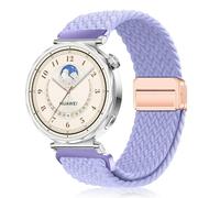 PaceBid 18mm Cinturino per Huawei Watch GT 6 41mm/Watch 5 42mm/GT 5 Pro 42mm/GT5/GT4, Intrecciato Nylon Magnetico Cinturini per Garmin Venu 4 41mm/Venu 3S/2S/Forerunner 265S/255S - Lavanda
