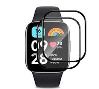 PaceBid 2 Pack Pellicola Protettiva Compatibile con Xiaomi Redmi Watch 3 Active, 3D Piena Copertura Pellicola Vetro Temperato [Anti-graffio] [9H Durezza] [Senza Bolle] per Xiaomi Redmi Watch 3 Active