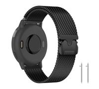 PaceBid 20mm Cinturino per Garmin Forerunner 70/170/165/245/Vivoactive 6/5 | per Garmin Forerunner 170 Music 43mm/165 Music/645 music/570 42mm/Approach S50/S44, Metallo Magnetico Cinturino, Nero