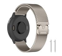 PaceBid 20mm Cinturino per Garmin Vivoactive 5/6/3/Forerunner 165/165 Music/245/645/645 music/570 42mm, Metallo Magnetico Cinturino per Garmin Approach S50/S44/S42/Venu Sq 2/Venu 2 Plus - Starlight