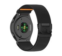 PaceBid 20mm Nylon Cinturino per Garmin Vivoactive 6/5/Forerunner 165/165 Music/245/645 Music/570 42mm, Elastica Intrecciato Ricambio Cinturini per Garmin Venu Sq 2/Venu 2 Plus/Approach S50/S44 -Black