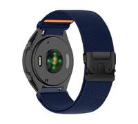 PaceBid 20mm Nylon Cinturino per Garmin Vivoactive 6/5/Forerunner 165/165 Music/245/645 Music/570 42mm, Elastica Intrecciato Ricambio Cinturini per Garmin Venu Sq 2/Venu 2 Plus/Approach S50/S44 - Blu