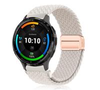 PaceBid 22mm Intrecciato Cinturino per Garmin Venu 4 45mm/Venu 3 45mm/Venu2/Forerunner 265/255/255 Music,Nylon Magnetico Elastico Cinturini per Amazfit Balance 3/2/Bip 6/5/Bip Max/GTR 4/3 - Starlight