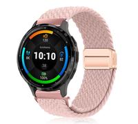 PaceBid 22mm Nylon Cinturino per Garmin Venu 4 45mm/Venu 3/2/Forerunner 265 | per Forerunner 255/255 Music,Amazfit Balance 3/2/Bip 6/5/Bip Max/GTR 4/3,Intrecciato Magnetico Elastico Cinturini, Rosa