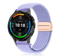 PaceBid 22mm Nylon Cinturino per Garmin Venu 4 45mm/Venu 3/2/Forerunner 265 | per Forerunner 255/255 Music,Amazfit Balance 3/2/Bip 6/5/Bip Max/GTR 4/3,Intrecciato Magnetico Elastico Cinturini, Lavanda