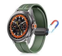 PaceBid 22mm Silicone Cinturino per Xiaomi Redmi 5 Active/Lite/S4 Sport/S3/S1 Pro/S1 Active, Silicone Complesso Nylon Intrecciato Magnetico per Xiaomi 2/2 Pro/Mi Watch - Verde