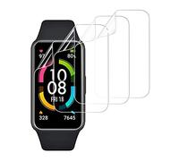 PaceBid 4 Pack Pellicola Protettiva Compatibile con Huawei Band 6/Honor Band 6, Completamente Protettivo Ultra Sottile HD Trasparente Film Morbido per Huawei Band 6/Honor Band 6