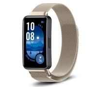 PaceBid Cinturino Compatibile con Huawei Band 10/9/8, Inossidabile Acciaio Metallo Magnetico Bracciale Cinturino di Ricambio per Huawei Band 9/Huawei Band 8/10 - Starlight