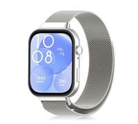 PaceBid Cinturino Compatibile con Huawei Watch Fit 3/4, uomini donne Inossidabile Acciaio Metallo Magnetico Bracciale Cinturino di Ricambio per Huawei Watch Fit 4/Fit 4 Pro/3 - Starlight