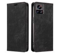 PaceBid Custodia Compatibile con Motorola Moto Edge 30 Ultra 5G, Magnetico Flip Folio Premium Cover [PU Pelle] Slot Porta Cellulare Portafoglio Protettiva Cover per Moto Edge 30 Ultra 5G -Nero