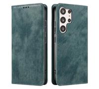 PaceBid Custodia Compatibile con Samsung Galaxy S25 Ultra 5G, Magnetico Flip Folio Premium Cover [PU Pelle] Slot Porta Cellulare Portafoglio Protettiva Cover per Samsung Galaxy S25 Ultra 5G - Verde