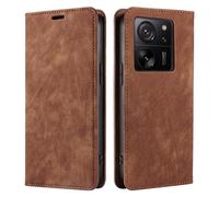 PaceBid Custodia Compatibile con Xiaomi 13T Pro 5G/Xiaomi 13T, Magnetico Flip Folio Premium Cover [PU Pelle] Slot Porta Cellulare Portafoglio Protettiva Cover per Xiaomi 13T Pro 5G/Xiaomi 13T -Marrone