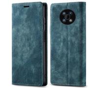 PaceBid Pelle Custodia Compatibile con Nokia G50 5G, Magnetico Flip Folio Premium Cover [PU Pelle] Slot Porta Cellulare Portafoglio Protettiva Cover per Nokia G50 5G - Blu/Verde