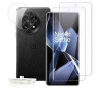 PaceBid Pellicola Protettiva per OnePlus 13 5G, [2+2 Pack] HD Trasparente TPU Flessibile Schermo Pellicola Protezione + Vetro Temperato Pellicola Fotocamera per OnePlus 13 5G