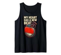 Pacemaker My Heart Has A New Beat Retro Mens Surgery Recover Canotta