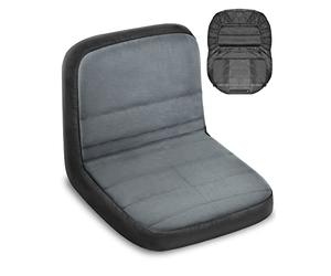 PACETAP Riding Lawn Mower Seat Cover, Durable Polyester Oxford Waterproof Seat Cover Compatible with John Deere, for Craftsman, for Cub Cadet, for Kubota(Gray,Medium)