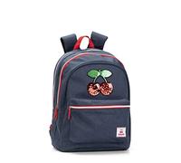 PACHA - Zaino Organizzato Scuola Media, Superiore e Elementare con 2 Ampi Spazi Centrali a Zip e Spallacci Regolabili, Vano Frontale a Zip e Tasche Laterali - 32x43Hx23, 31 L