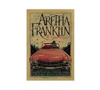 pachbzx Aretha Franklin, poster su tela, decorazione per camera da letto, ufficio, camera da letto, regalo, 60 x 90 cm