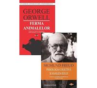 Pachet 2 carti: Ferma animalelor + Psihologia colectiva si analiza eului - George Orwell, Sigmund Freud